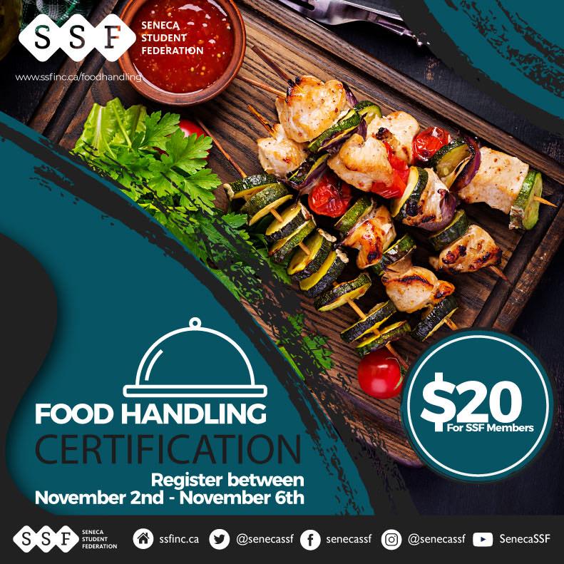 Food Handling Certificate Seneca Student Federation